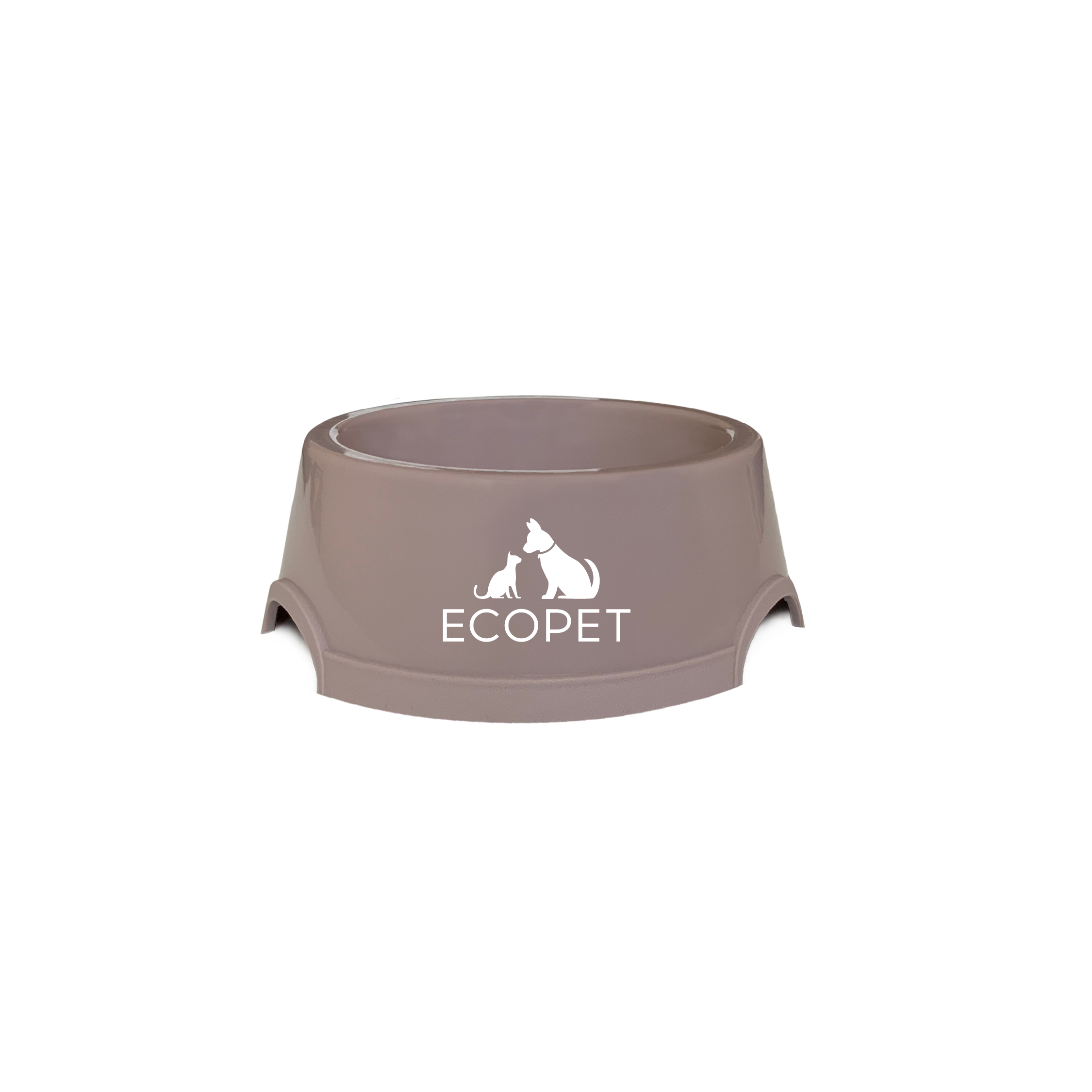 Миска пластиковая Ecopet 200 мл, цвет капучино