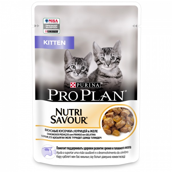 Пауч для котят Pro Plan Nutri Savour Junior кусочки с Курицей в желе 85 г