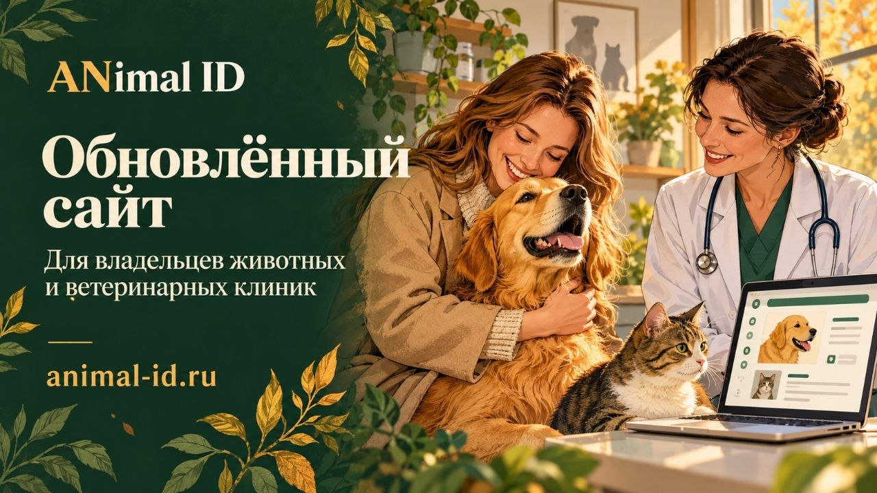 Встречайте обновлённый сайт Animal ID!