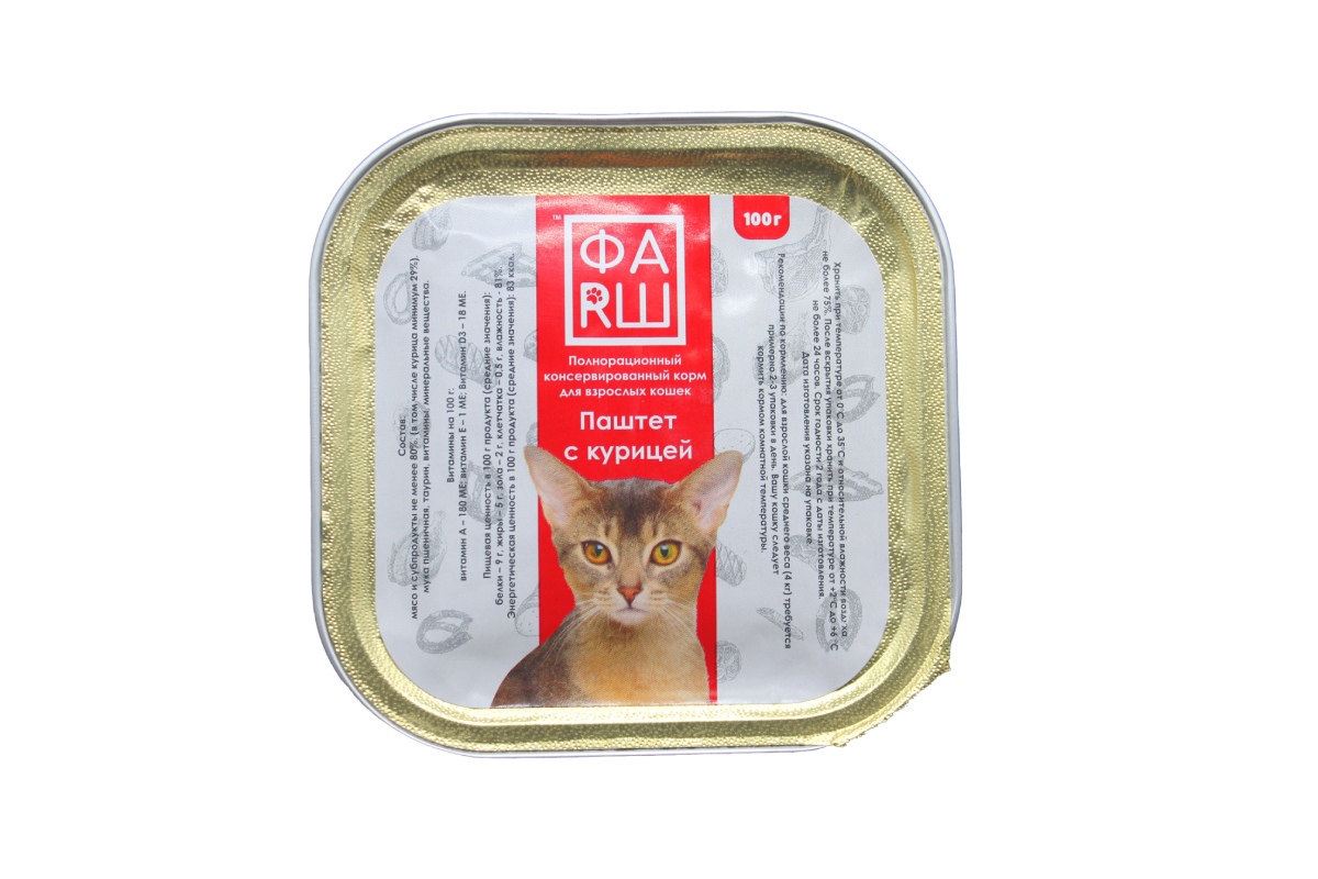 Паштет для кошек ФАRШ с Курицей 100 г