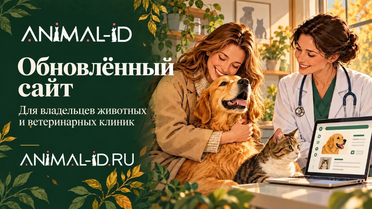 Встречайте обновлённый сайт Animal ID!