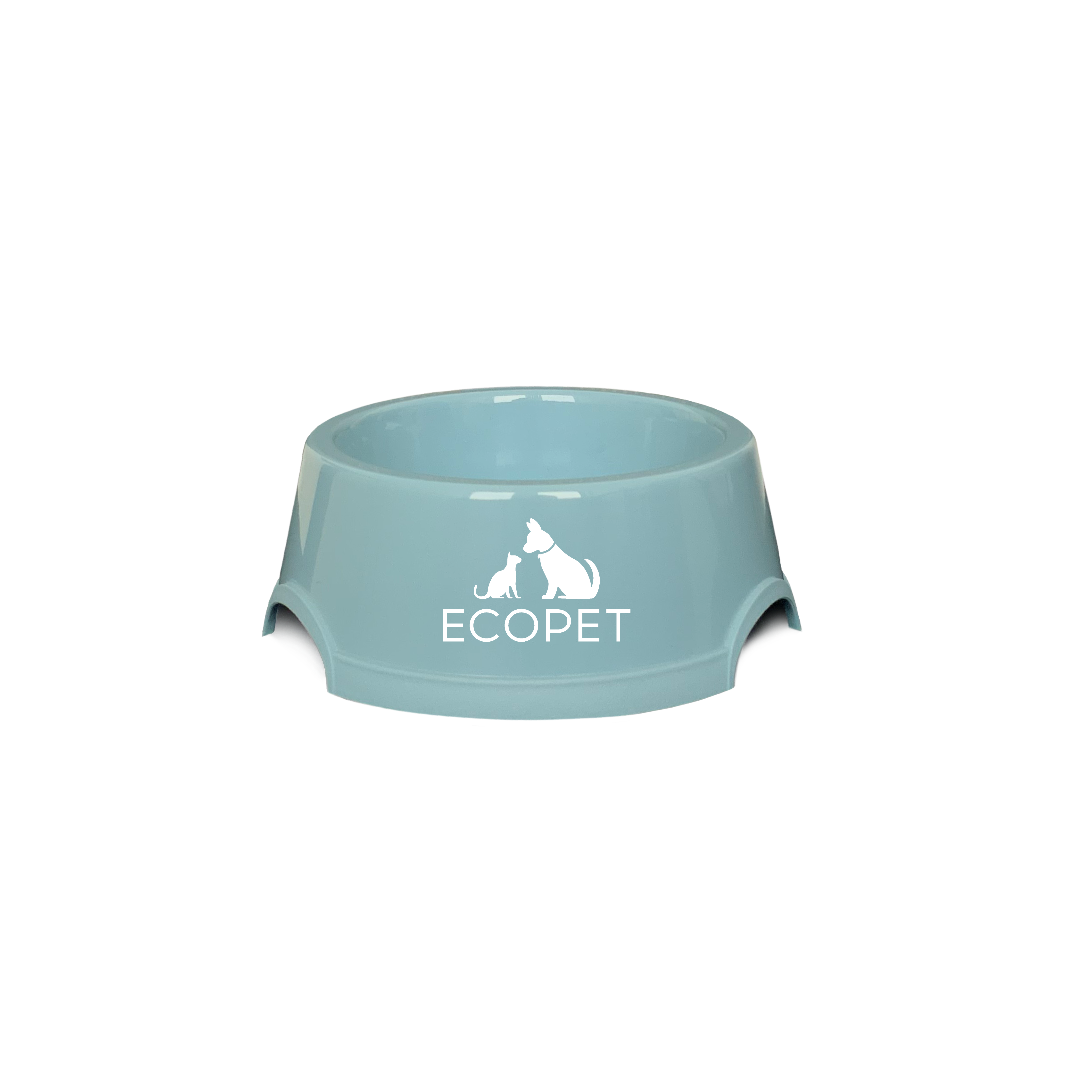 Миска пластиковая Ecopet 200 мл, цвет голубой